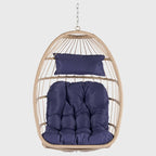 Fauteuil suspendu en rotin pour jardin extérieur