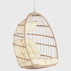 Fauteuil suspendu en rotin pour jardin extérieur