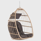 Fauteuil suspendu en rotin pour jardin extérieur