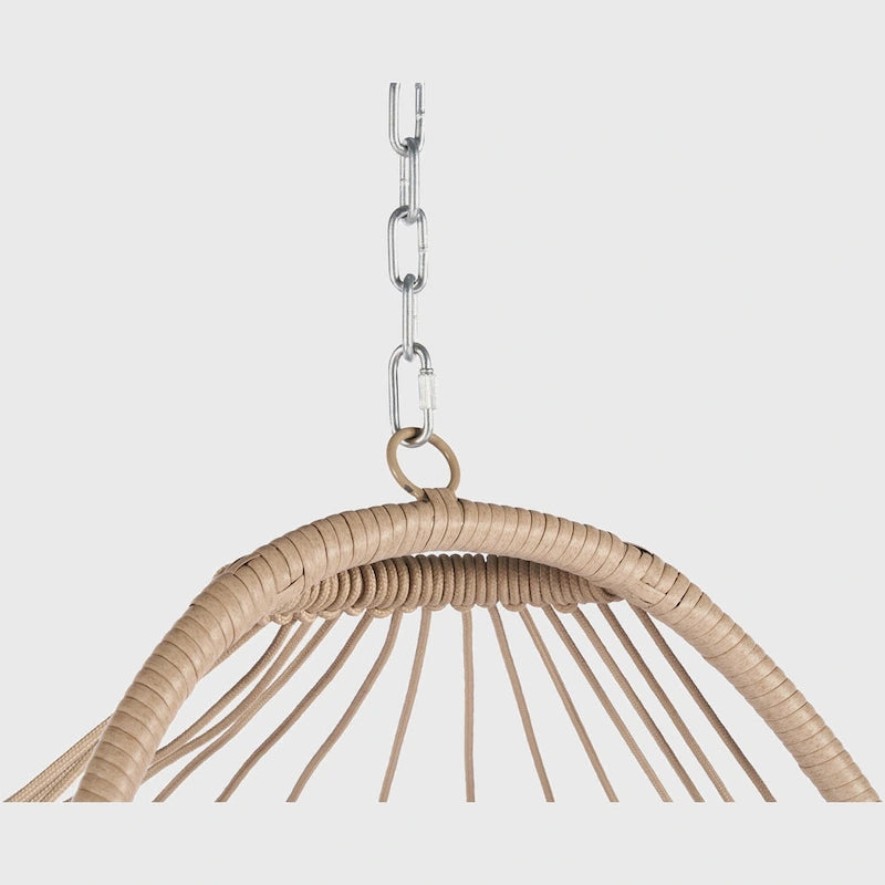 Fauteuil suspendu en rotin pour jardin extérieur