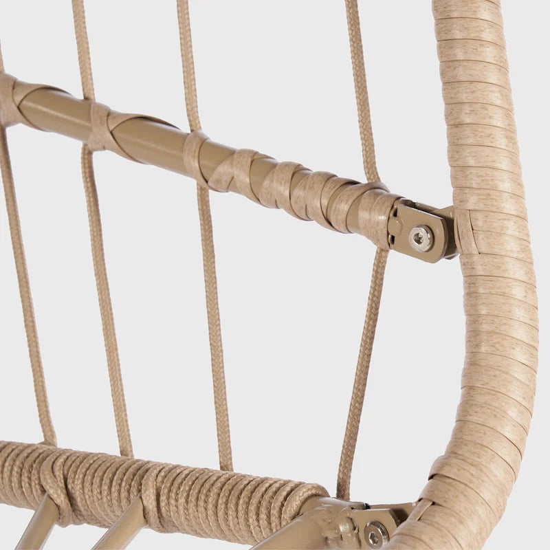 Fauteuil suspendu en rotin pour jardin extérieur