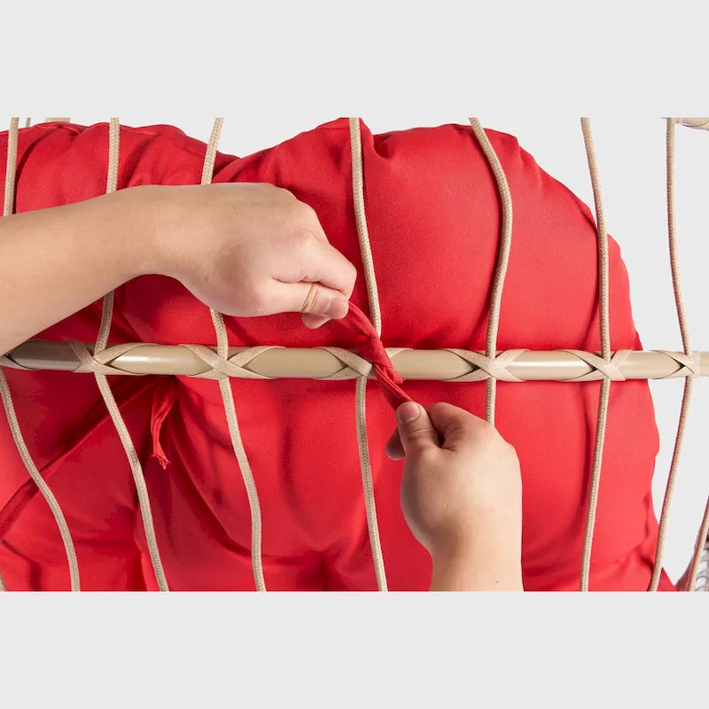 Fauteuil suspendu en rotin pour jardin extérieur