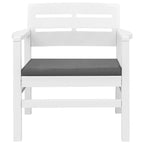 Ensemble de mobilier de patio vidaXL 4 pièces, table et chaises, plastique - 30,7 x 21,7 x 15