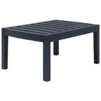 Ensemble de mobilier de patio vidaXL 4 pièces, table et chaises, plastique - 30,7 x 21,7 x 15