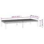 Ensemble de salon de jardin vidaXL, canapé d'angle sectionnel en polyrotin gris foncé - 70 x 70 x 61 cm
