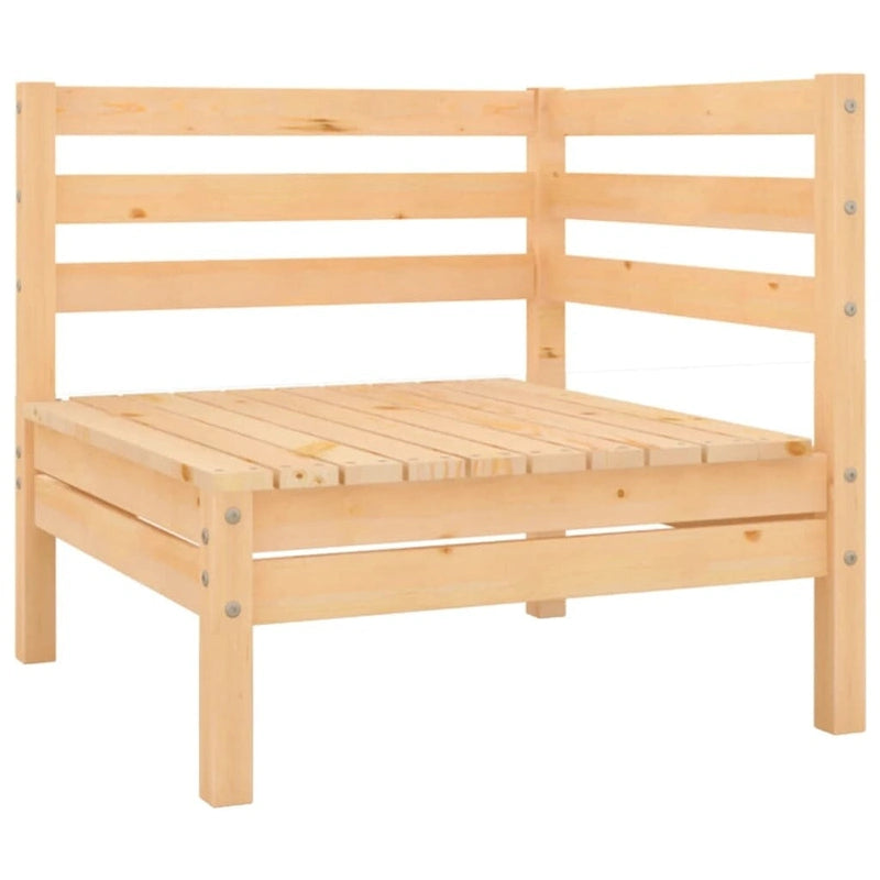 Ensemble de mobilier de patio vidaXL 3 pièces, canapé d'angle d'extérieur en pin massif