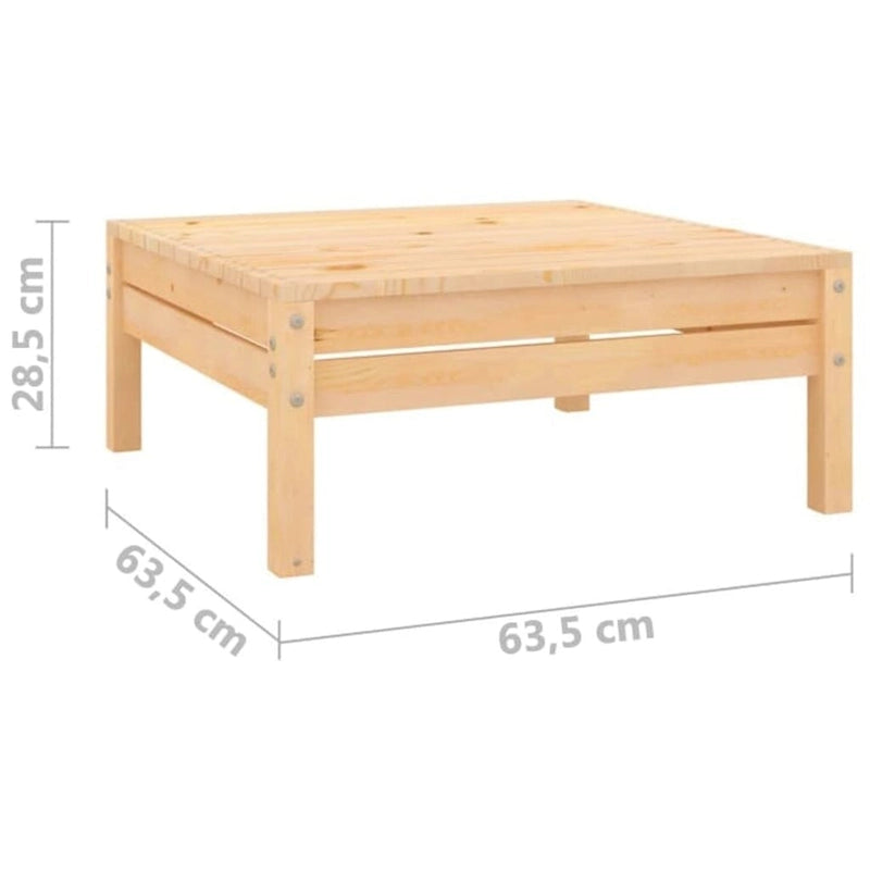 Ensemble de mobilier de patio vidaXL 3 pièces, canapé d'angle d'extérieur en pin massif