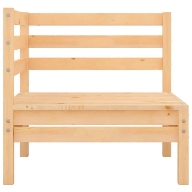 Ensemble de mobilier de patio vidaXL 3 pièces, canapé d'angle d'extérieur en pin massif