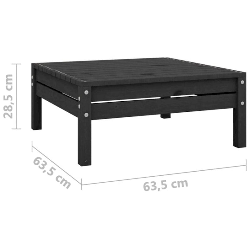 Ensemble de mobilier de patio vidaXL 3 pièces, canapé d'angle d'extérieur en pin massif