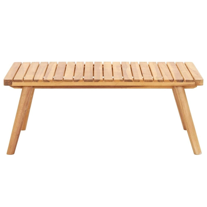 Ensemble de salon de jardin vidaXL, canapé d'angle et table en bois massif d'acacia - 23,6 x 25,6 x 25,6