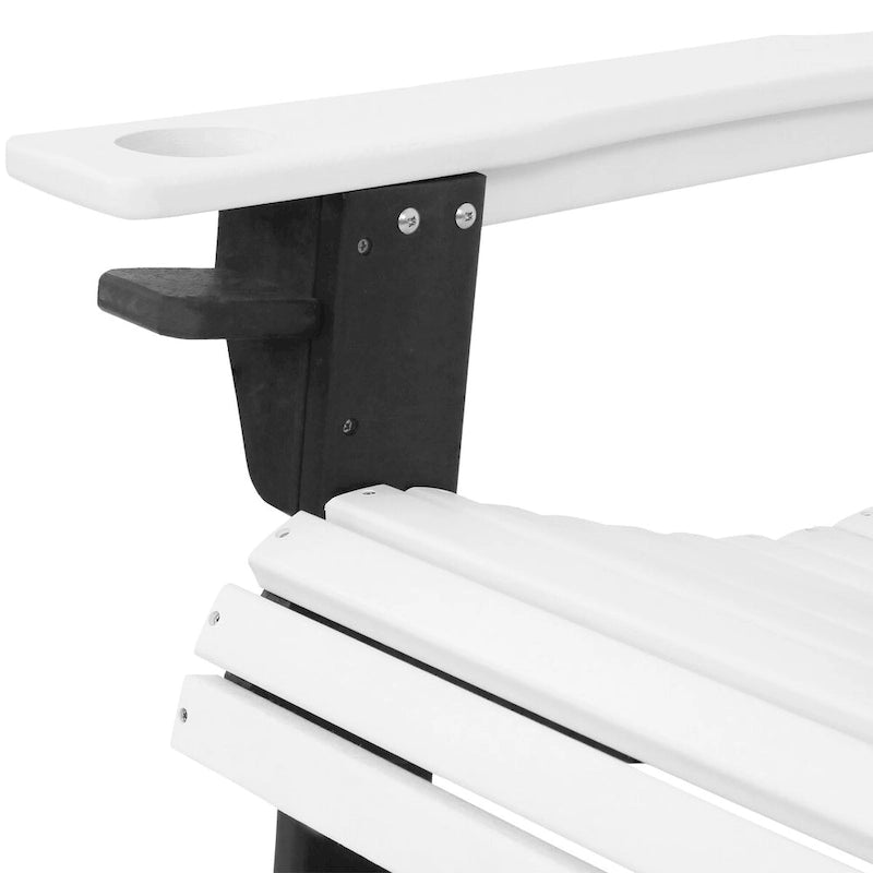 Chaise Adirondack d'extérieur Sunnydaze tout temps avec porte-gobelet