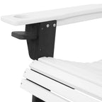 Chaise Adirondack d'extérieur Sunnydaze tout temps avec porte-gobelet