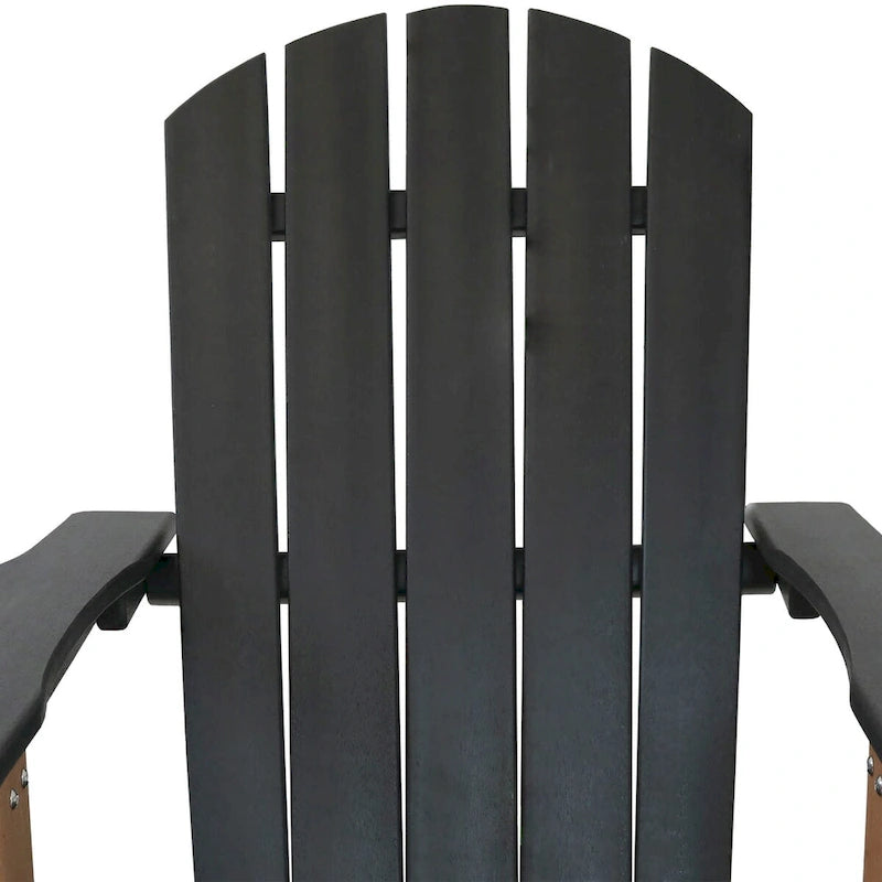 Chaise Adirondack d'extérieur Sunnydaze tout temps avec porte-gobelet