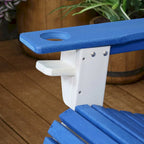 Chaise Adirondack d'extérieur Sunnydaze tout temps avec porte-gobelet