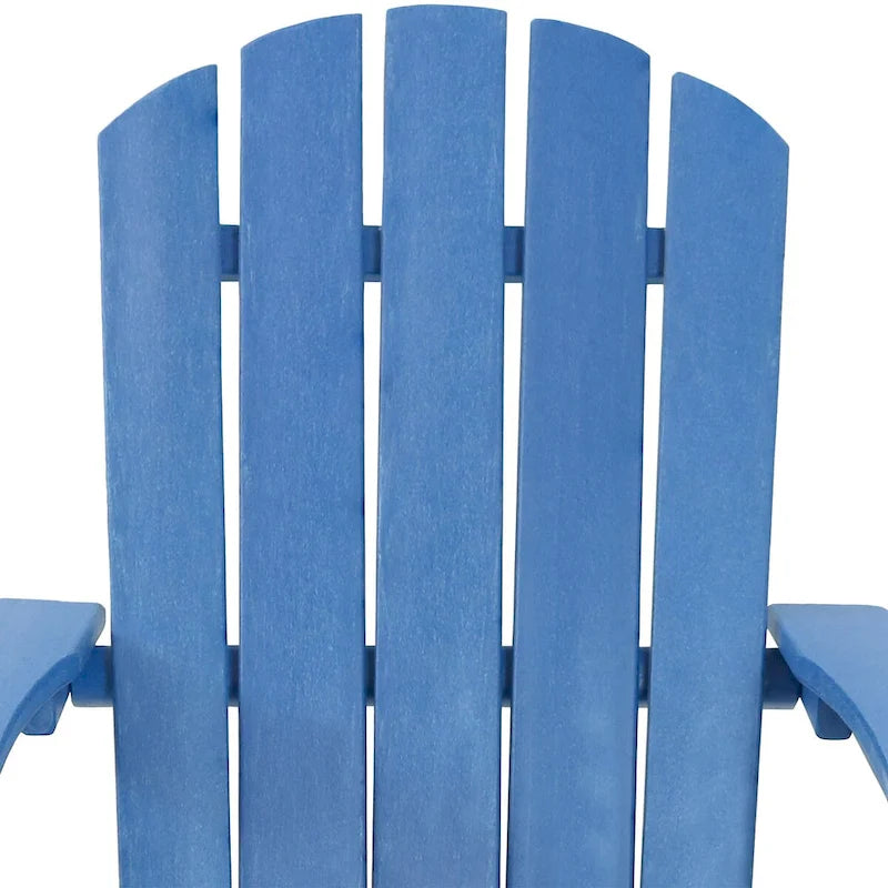 Chaise Adirondack d'extérieur Sunnydaze tout temps avec porte-gobelet