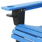 Chaise Adirondack d'extérieur Sunnydaze tout temps avec porte-gobelet