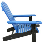 Chaise Adirondack d'extérieur Sunnydaze tout temps avec porte-gobelet