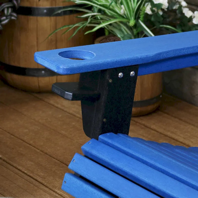 Chaise Adirondack d'extérieur Sunnydaze tout temps avec porte-gobelet