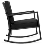 Fauteuil à bascule d'extérieur en rotin tressé Gymax - Voir les détails