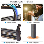 Banc de jardin Costway, mobilier d'extérieur, canapé deux places pour porche ou allée - Voir les détails