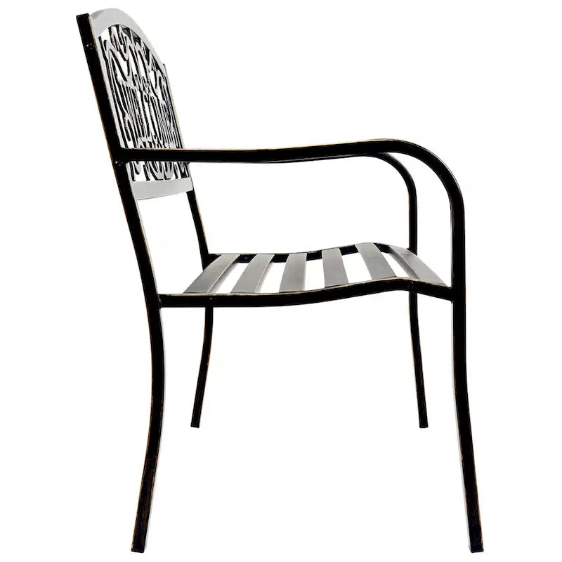 Banc de jardin Costway, mobilier d'extérieur, canapé deux places pour porche ou allée - Voir les détails