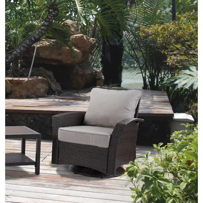 Fauteuil pivotant en tissu Williamsport 2 pièces