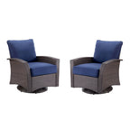 Fauteuil pivotant en tissu Williamsport 2 pièces