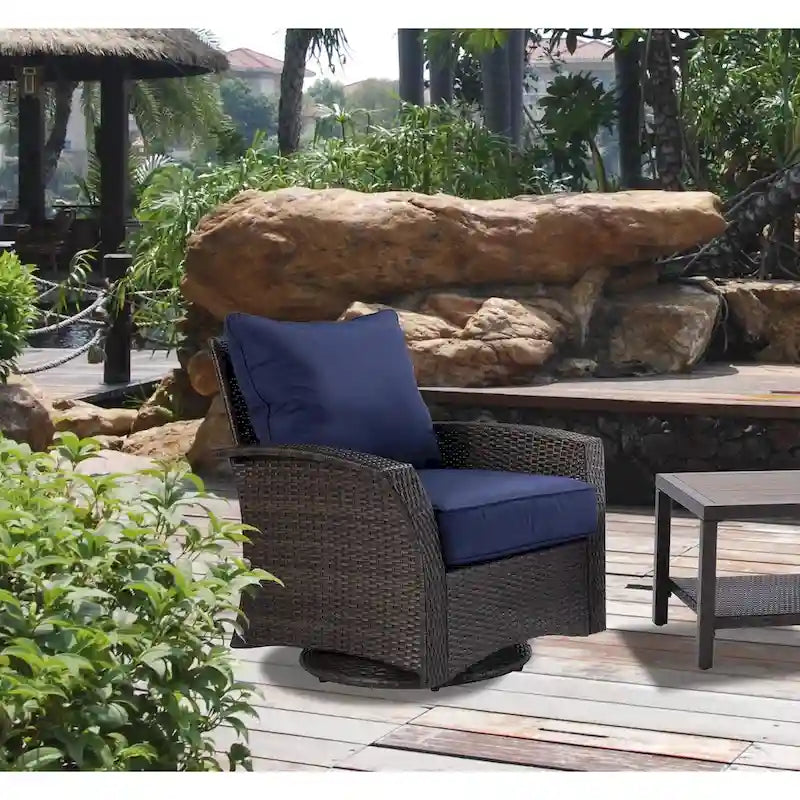 Fauteuil pivotant en tissu Williamsport 2 pièces