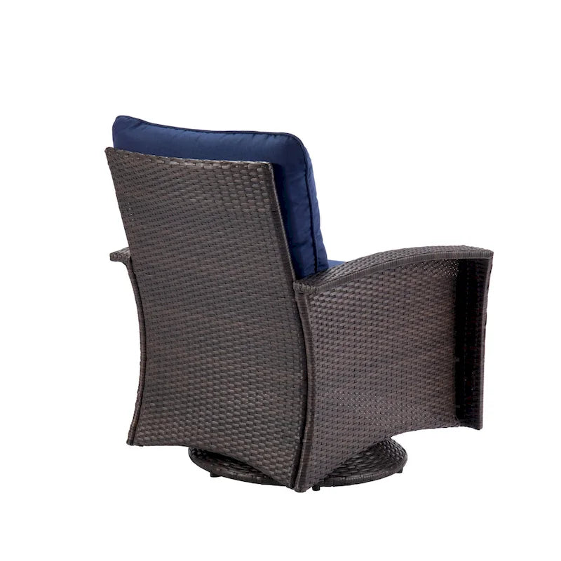 Fauteuil pivotant en tissu Williamsport 2 pièces