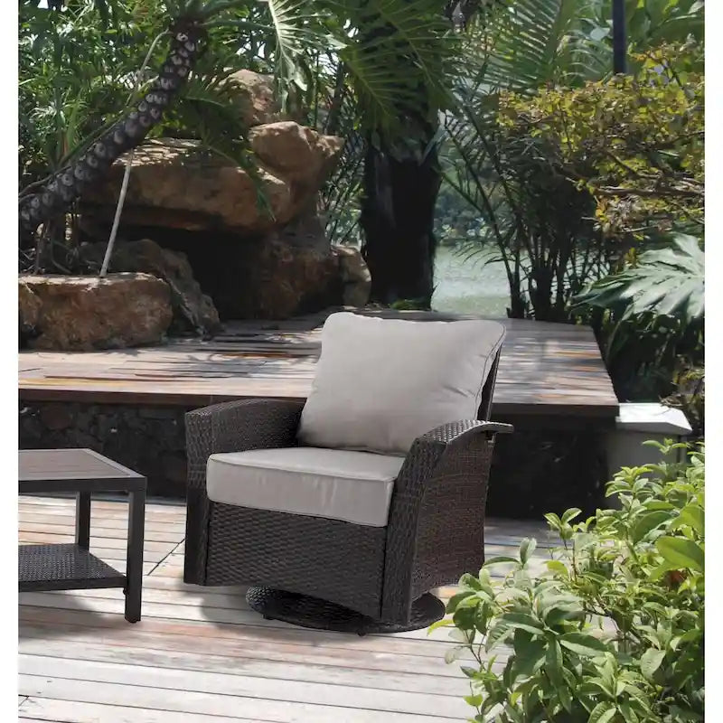 Fauteuil pivotant en tissu Williamsport 2 pièces