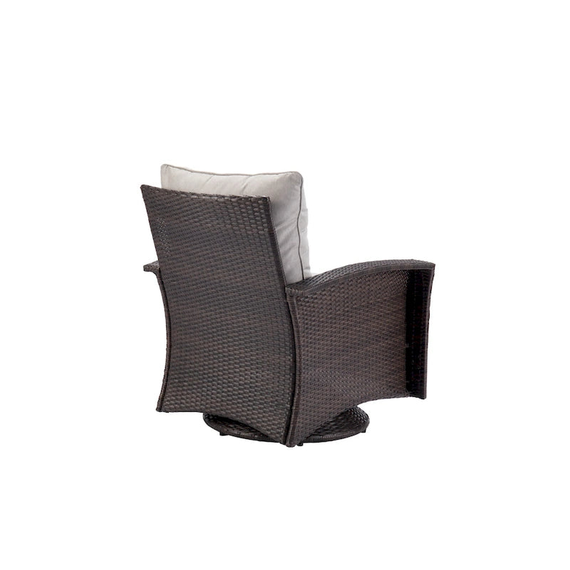 Fauteuil pivotant en tissu Williamsport 2 pièces