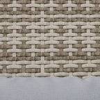 Fauteuil Adirondack Outsunny en osier pour 2 personnes avec coussins et repose-pieds, fauteuil de foyer en rotin PE