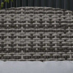 Fauteuil Adirondack Outsunny en osier pour 2 personnes avec coussins et repose-pieds, fauteuil de foyer en rotin PE