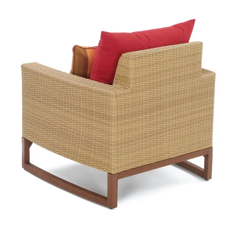 Ensemble de fauteuil club et repose-pieds d'extérieur Mili Sunbrella 5 pièces