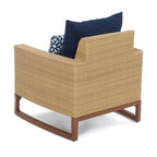 Ensemble de fauteuil club et repose-pieds d'extérieur Mili Sunbrella 5 pièces