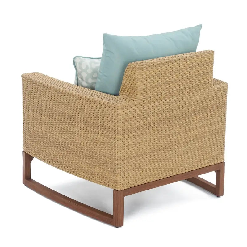 Ensemble de fauteuil club et repose-pieds d'extérieur Mili Sunbrella 5 pièces