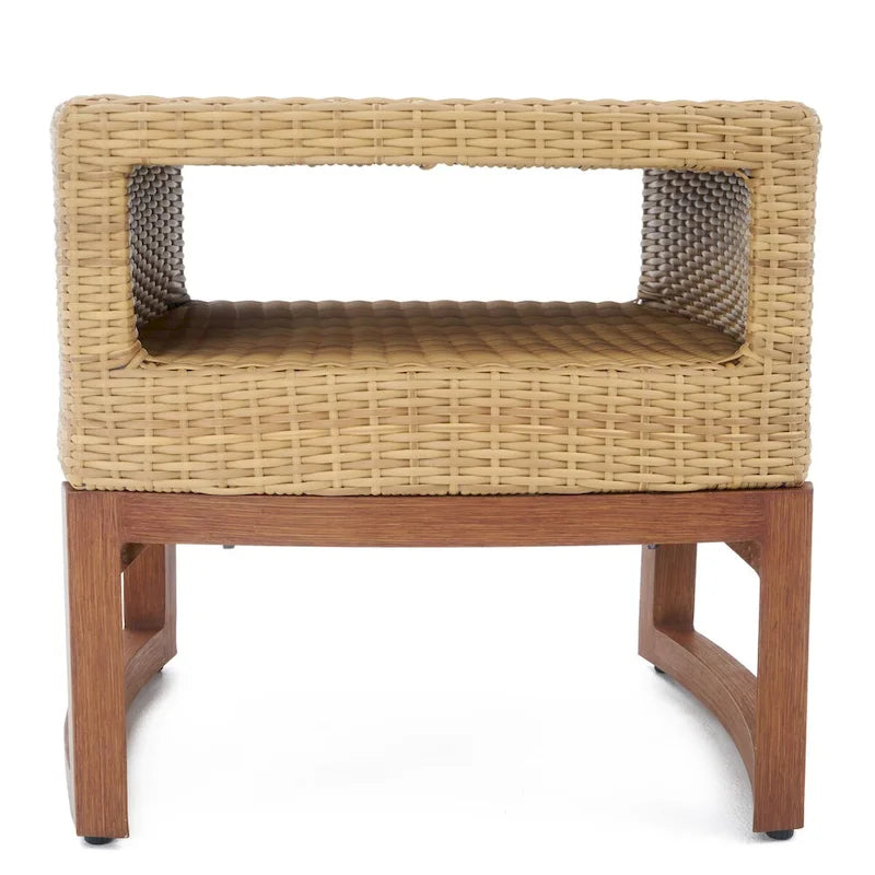 Ensemble de fauteuil club et repose-pieds d'extérieur Mili Sunbrella 5 pièces