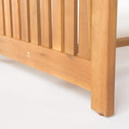 Ensemble de conversation de patio en bois 4 pièces avec table et coussins en bois d'acacia