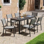 Pellebant Outdoor 5/7-Piece Patio Dining Furniture Set - N/A