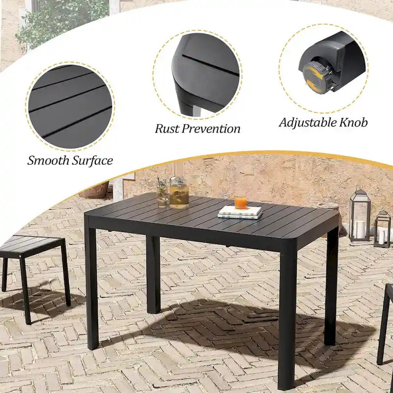 Ensemble de mobilier de salle à manger d'extérieur Pellabant 5/7 pièces - Non disponible