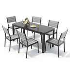 Ensemble de mobilier de salle à manger d'extérieur Pellabant 5/7 pièces - Non disponible