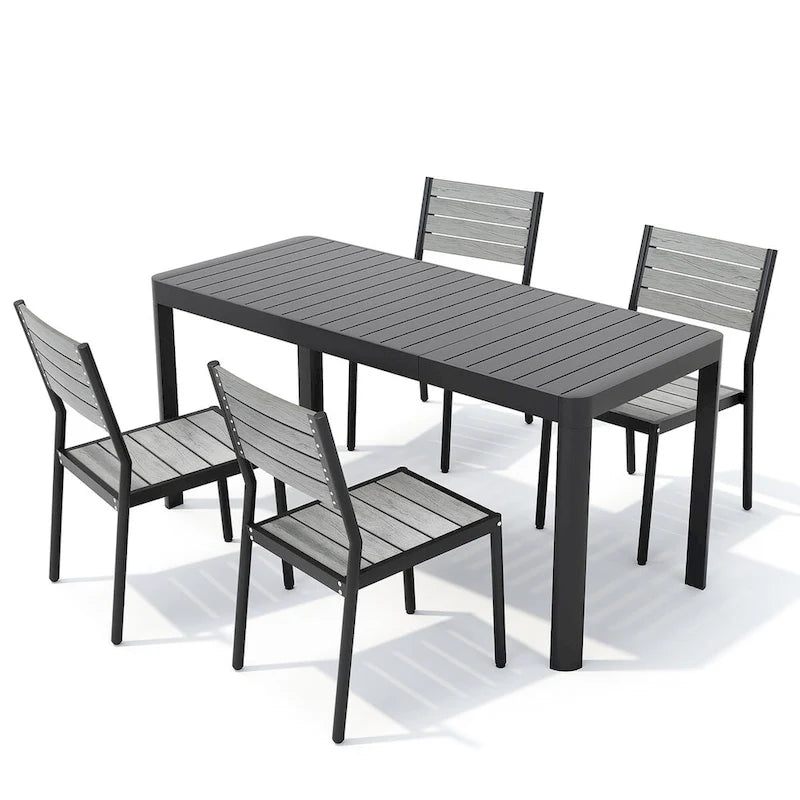 Ensemble de mobilier de salle à manger d'extérieur Pellabant 5/7 pièces - Non disponible