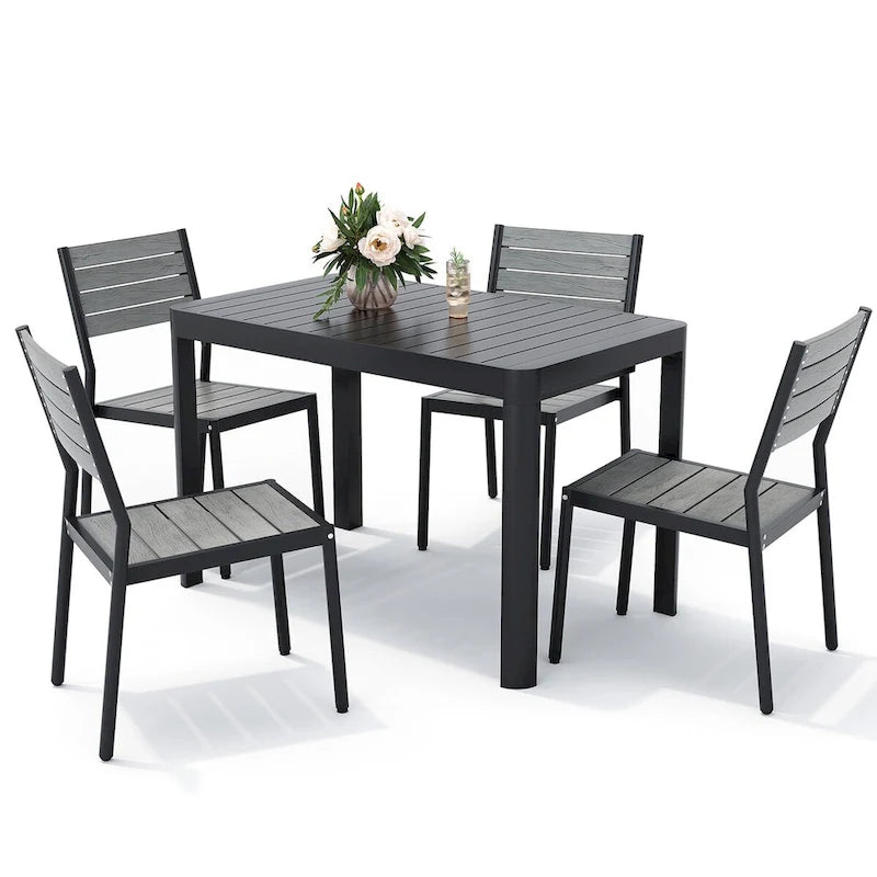 Ensemble de mobilier de salle à manger d'extérieur Pellabant 5/7 pièces - Non disponible