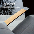 Ensemble de conversation de patio en acrylique 4 pièces avec table foyer et barbecue