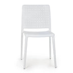 Chaises d'appoint empilables modernes WRGHOME pour terrasse, intérieur/extérieur (lot de 2) - 84,2 cm H x 47 cm L x 55,5 cm P