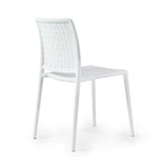 Chaises d'appoint empilables modernes WRGHOME pour terrasse, intérieur/extérieur (lot de 2) - 84,2 cm H x 47 cm L x 55,5 cm P