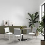 Chaises d'appoint empilables modernes WRGHOME pour terrasse, intérieur/extérieur (lot de 2) - 84,2 cm H x 47 cm L x 55,5 cm P