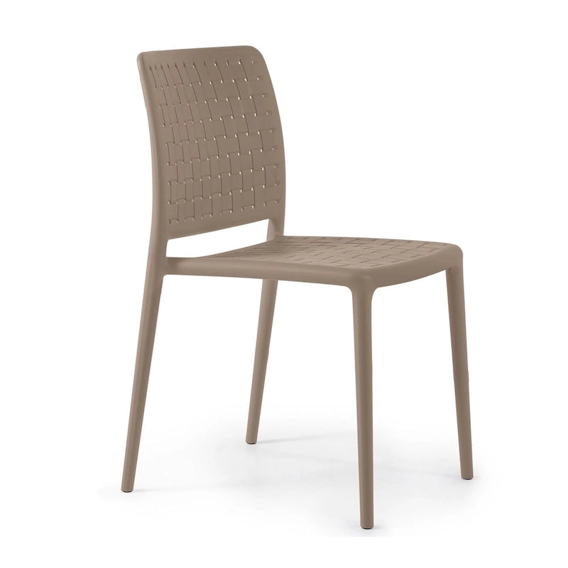 Chaises d'appoint empilables modernes WRGHOME pour terrasse, intérieur/extérieur (lot de 2) - 84,2 cm H x 47 cm L x 55,5 cm P