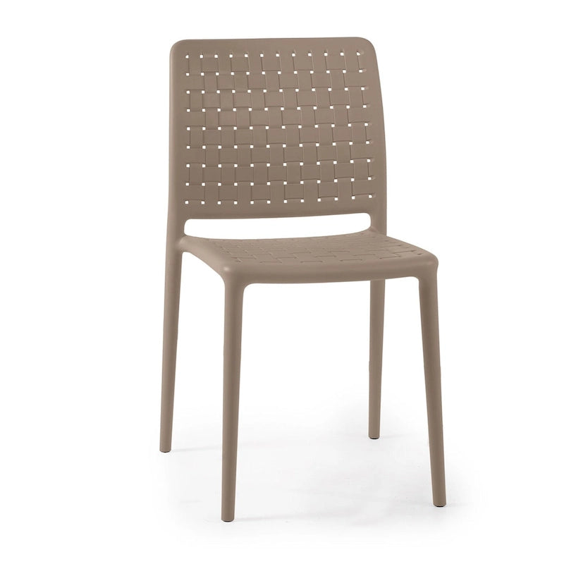 Chaises d'appoint empilables modernes WRGHOME pour terrasse, intérieur/extérieur (lot de 2) - 84,2 cm H x 47 cm L x 55,5 cm P