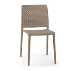 Chaises d'appoint empilables modernes WRGHOME pour terrasse, intérieur/extérieur (lot de 2) - 84,2 cm H x 47 cm L x 55,5 cm P